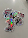 Fully Holographic Stickers